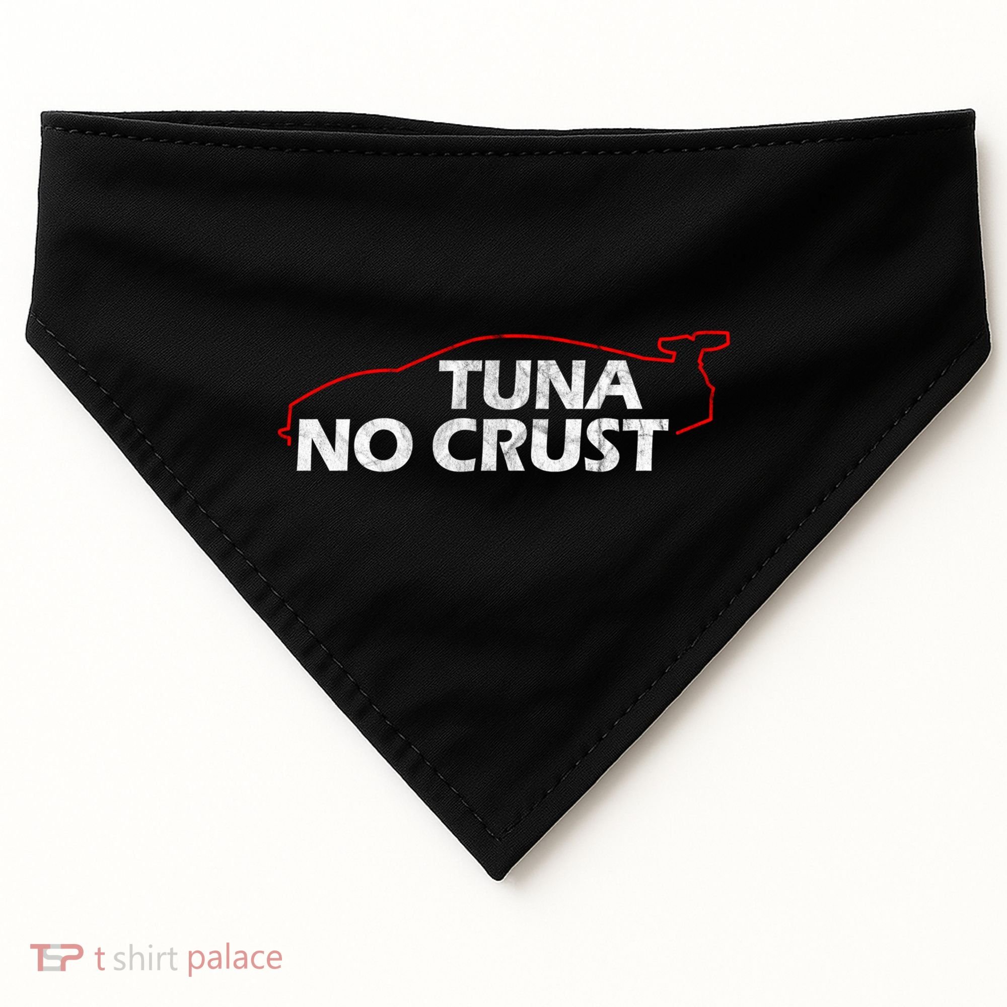 Tuna No Crust Cool For Tuna Lovers Gift USA-Made Doggie Bandana