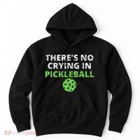ThereS No Crying In Pickleball Paddles Sport Hoodie thumb 0