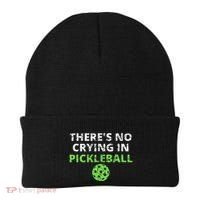 ThereS No Crying In Pickleball Paddles Sport Beanie thumb 0