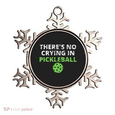 ThereS No Crying In Pickleball Paddles Sport Ornament