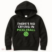 ThereS No Crying In Pickleball Paddles Sport Kids Hoodie thumb 0