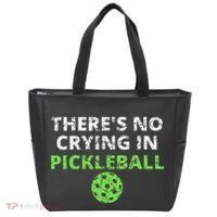 ThereS No Crying In Pickleball Paddles Sport Tote Bag thumb 0