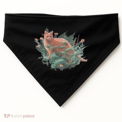 Threadless Nate Christenson Impressionist Cat USA-Made Doggie Bandana