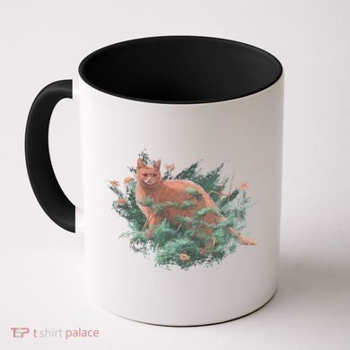Threadless Nate Christenson Impressionist Cat Coffee Mug