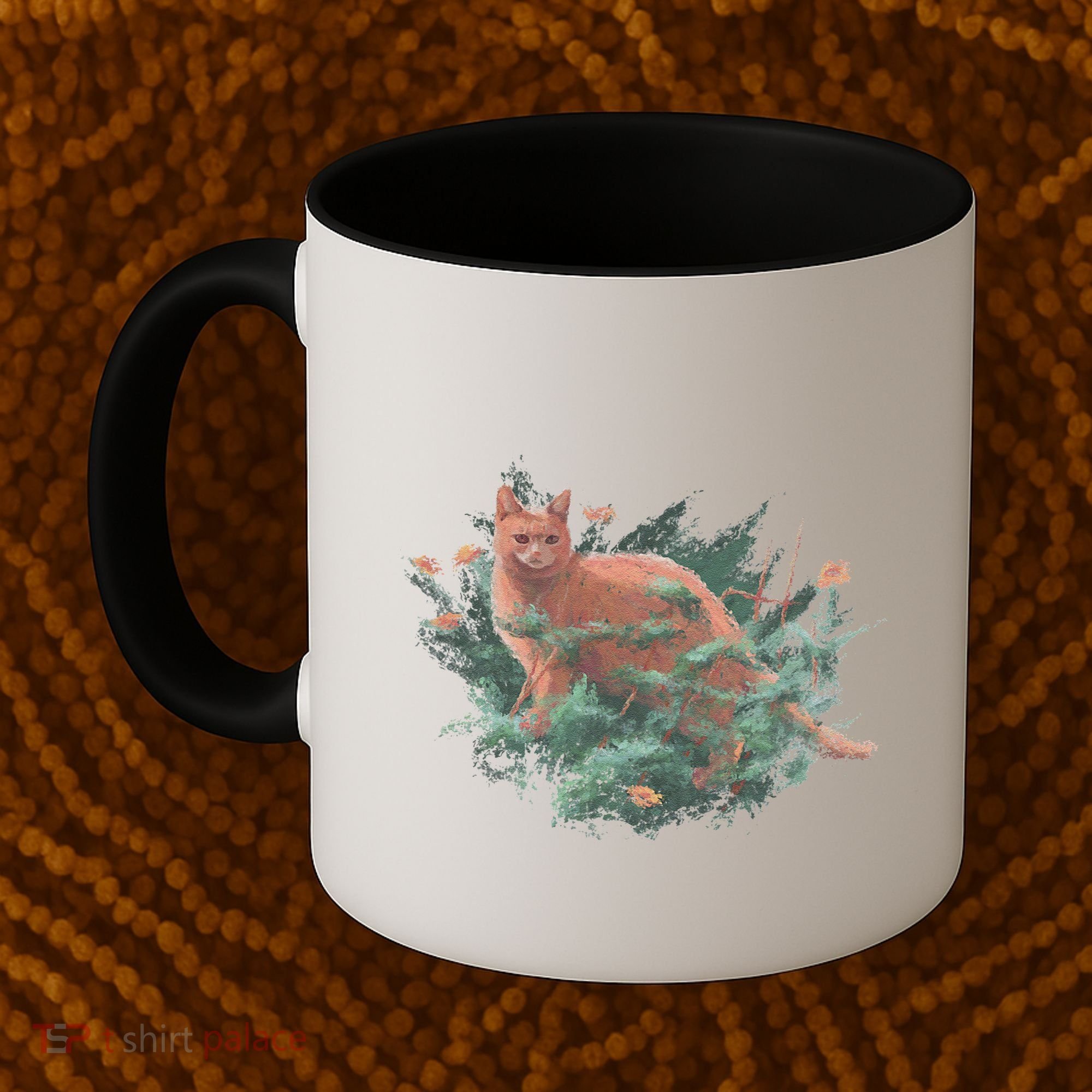Threadless Nate Christenson Impressionist Cat Coffee Mug