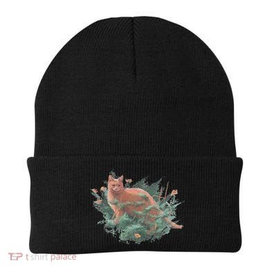 Threadless Nate Christenson Impressionist Cat Beanie
