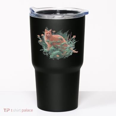 Threadless Nate Christenson Impressionist Cat Tumbler