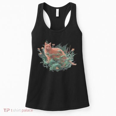 Threadless Nate Christenson Impressionist Cat Women's Tank Top