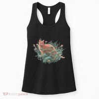Threadless Nate Christenson Impressionist Cat Women's Tank Top thumb 0