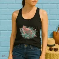 Threadless Nate Christenson Impressionist Cat Women's Tank Top thumb 2