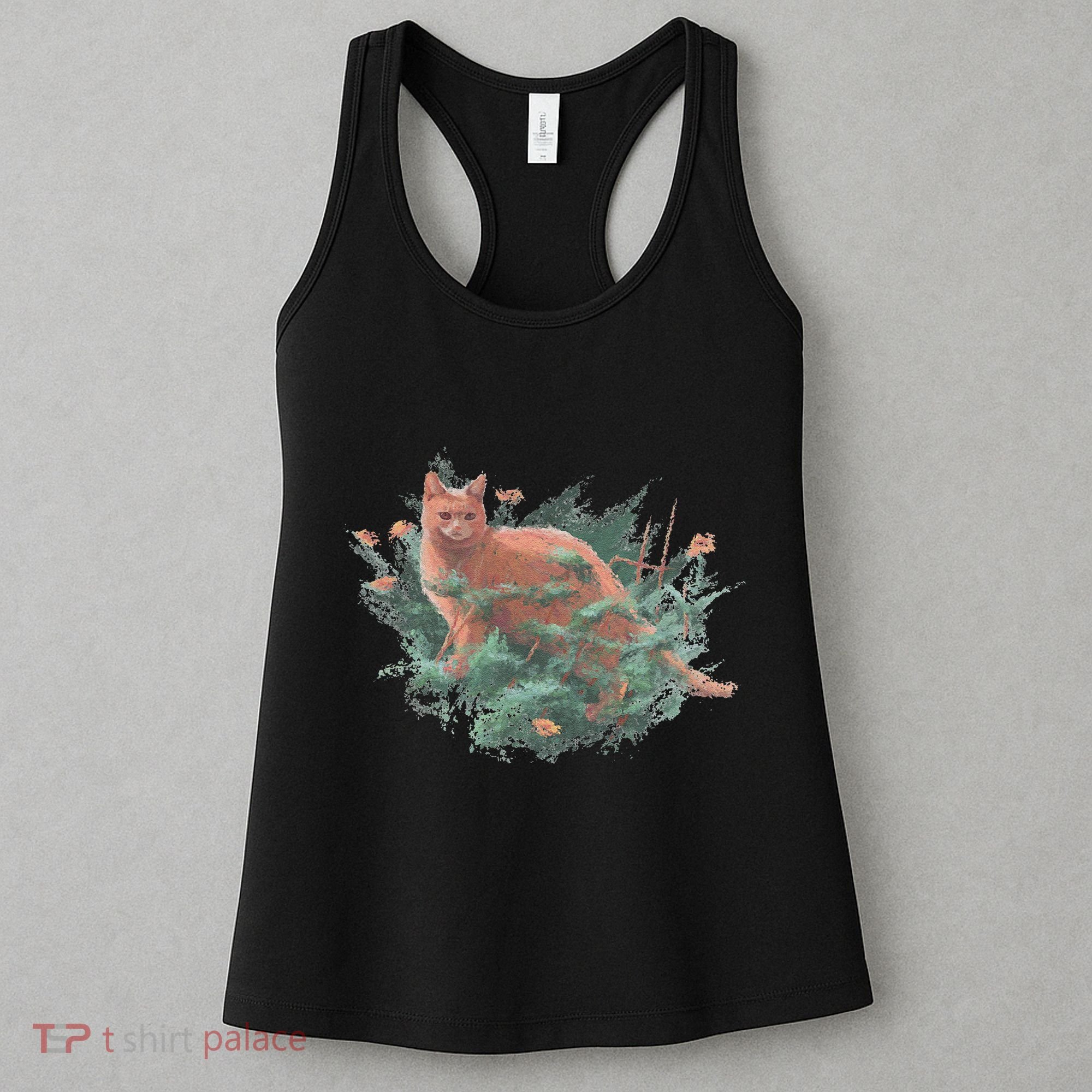Threadless Nate Christenson Impressionist Cat Women's Tank Top
