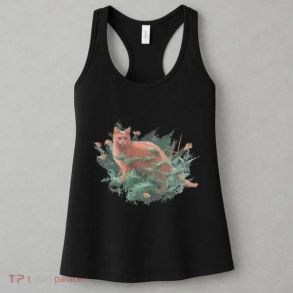 Threadless Nate Christenson Impressionist Cat Women's Tank Top