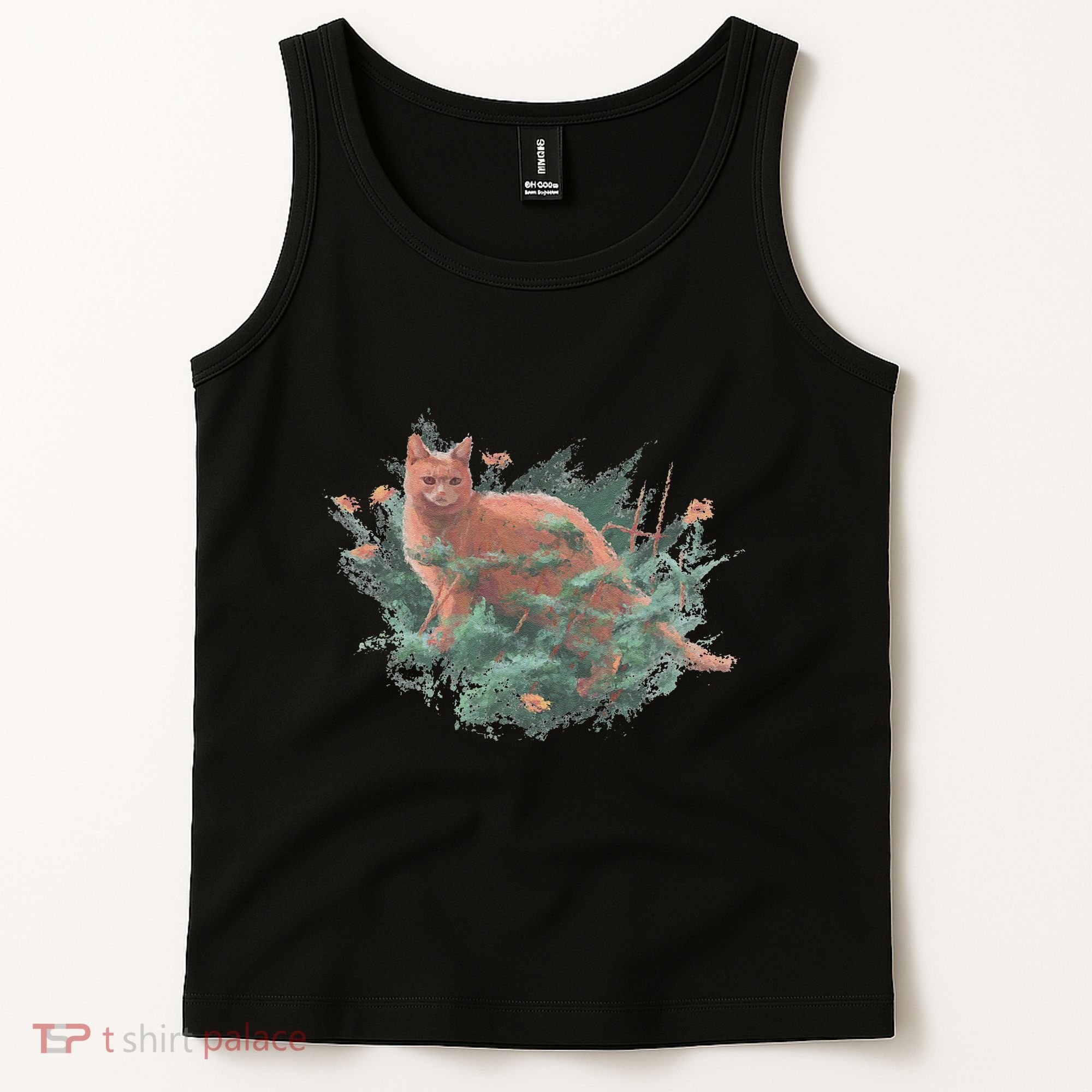 Threadless Nate Christenson Impressionist Cat Tank Top