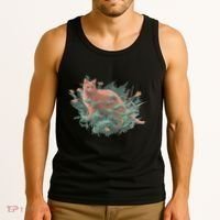 Threadless Nate Christenson Impressionist Cat Tank Top thumb 3
