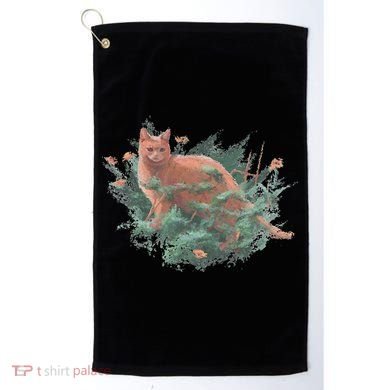 Threadless Nate Christenson Impressionist Cat Golf Towel