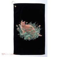 Threadless Nate Christenson Impressionist Cat Golf Towel thumb 0