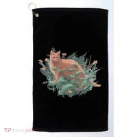 Threadless Nate Christenson Impressionist Cat Golf Towel thumb 0
