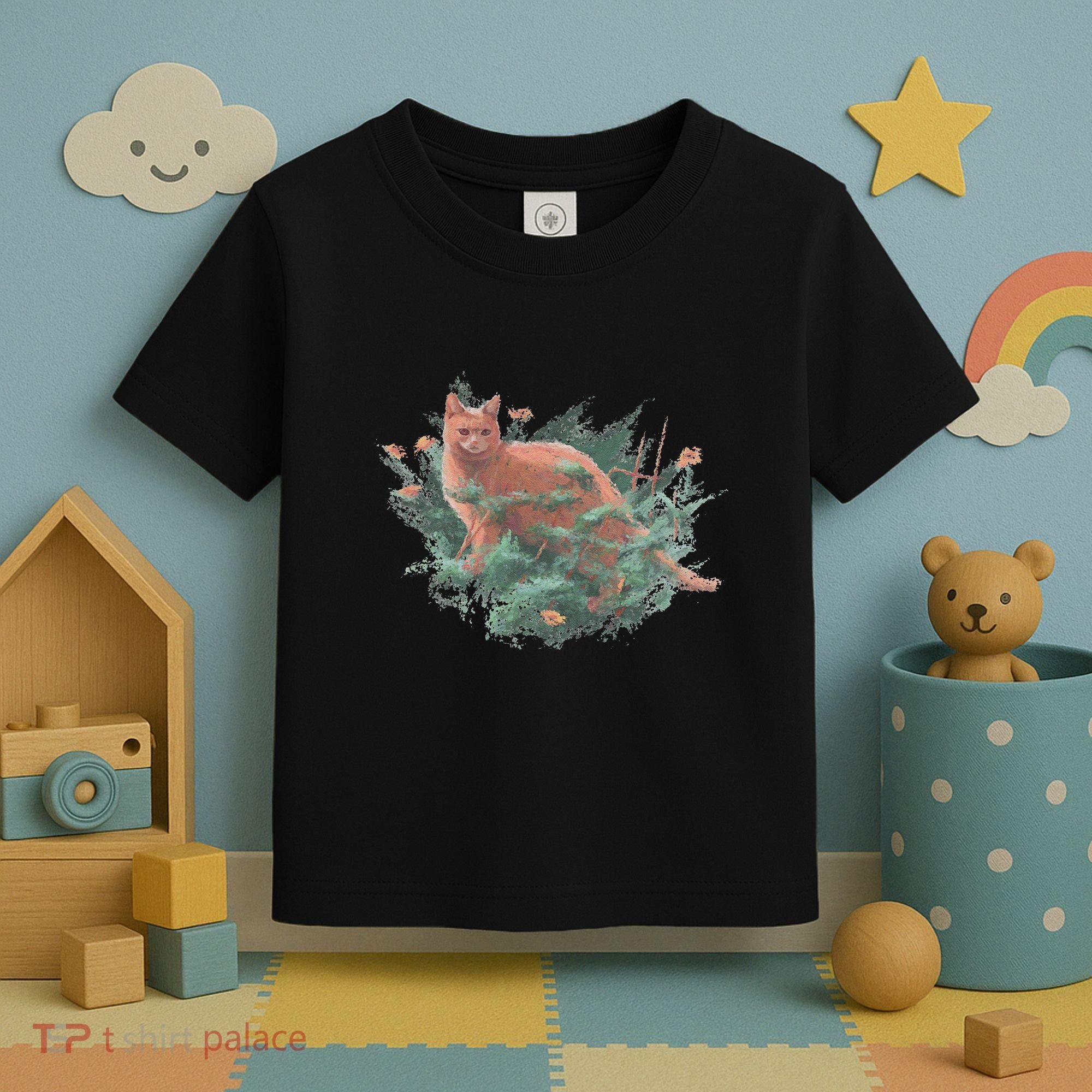 Threadless Nate Christenson Impressionist Cat Toddler T-Shirt