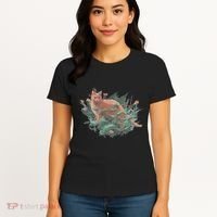 Threadless Nate Christenson Impressionist Cat Women's T-Shirt thumb 4