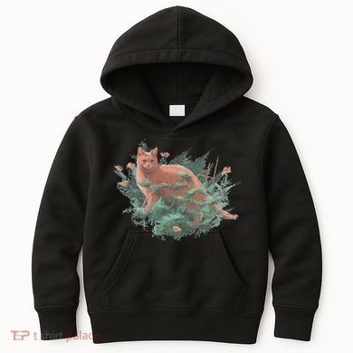 Threadless Nate Christenson Impressionist Cat Kids Hoodie