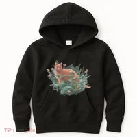 Threadless Nate Christenson Impressionist Cat Kids Hoodie thumb 0