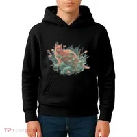 Threadless Nate Christenson Impressionist Cat Kids Hoodie thumb 4