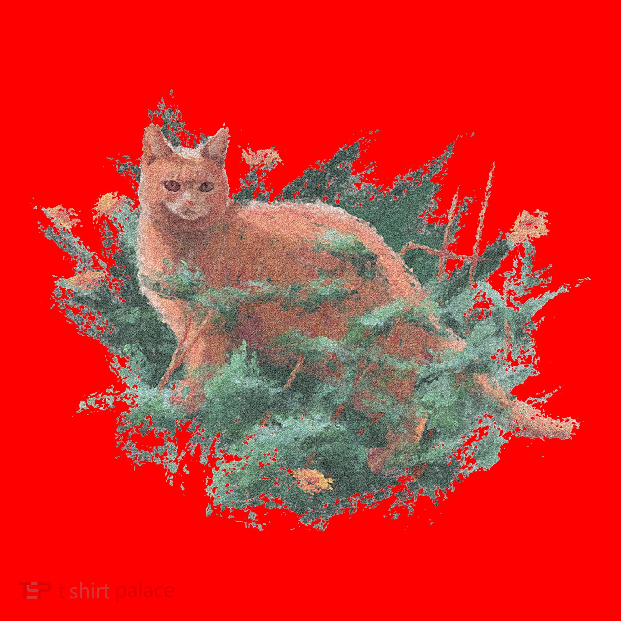 Threadless Nate Christenson Impressionist Cat Santa Hat