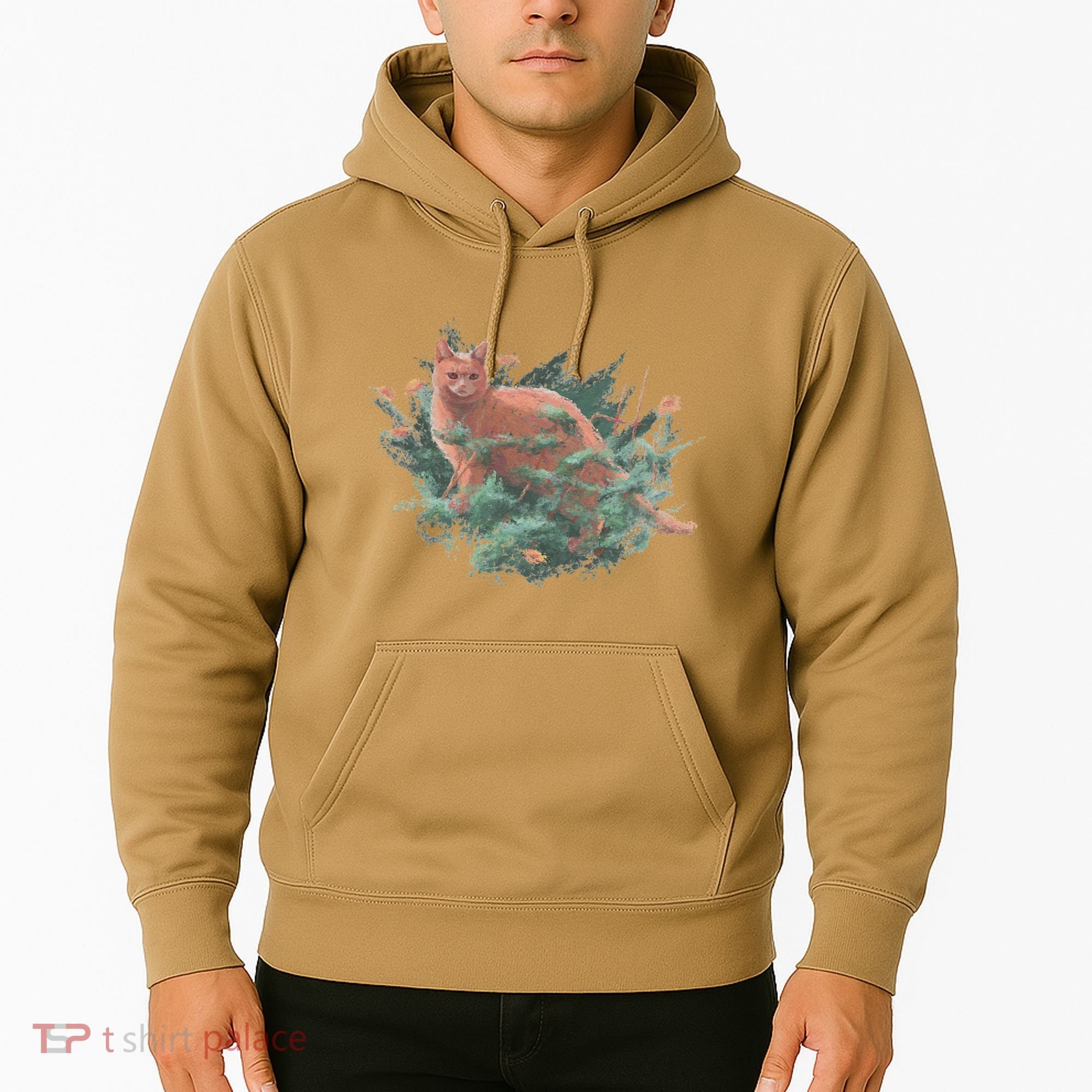 Threadless Nate Christenson Impressionist Cat Hoodie
