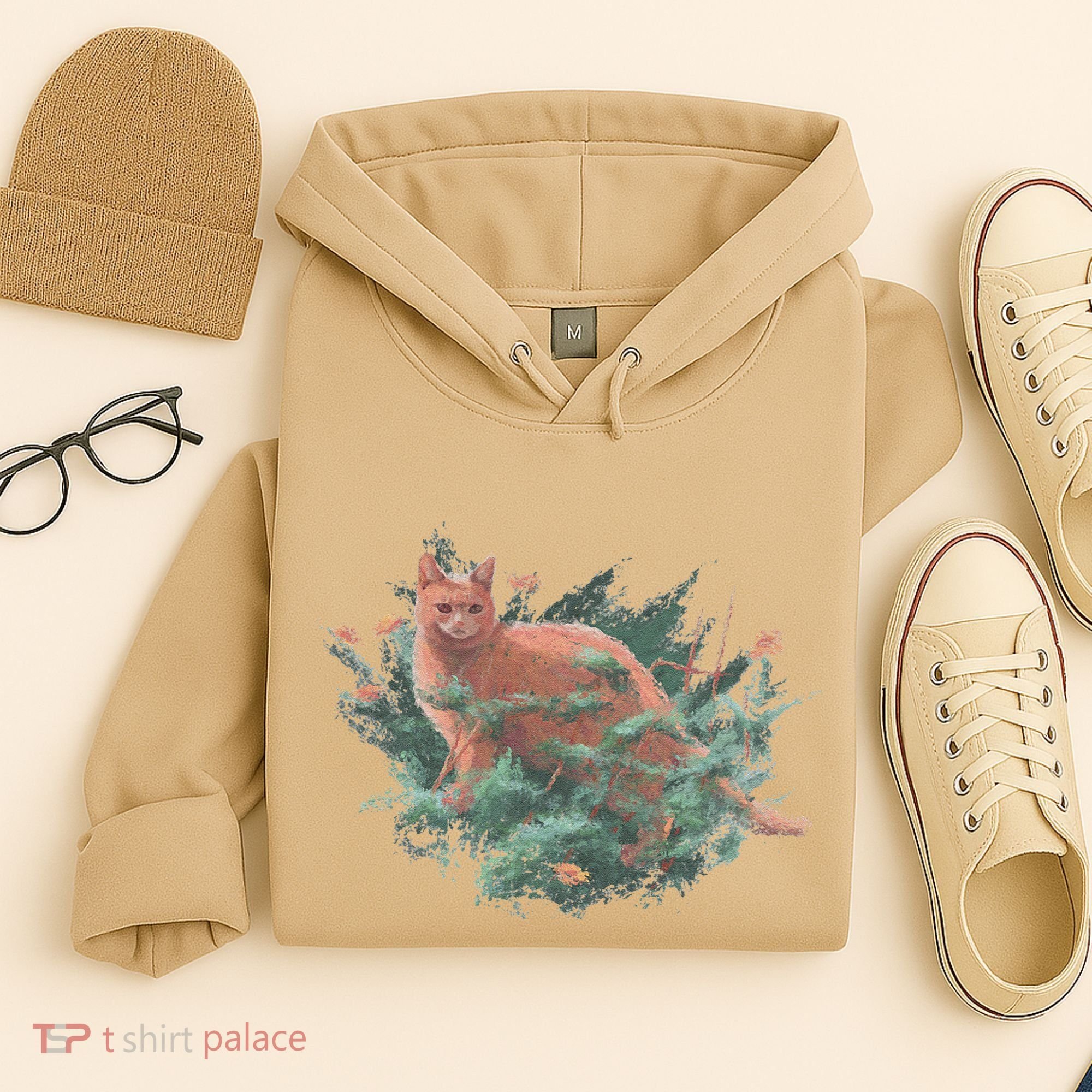Threadless Nate Christenson Impressionist Cat Hoodie