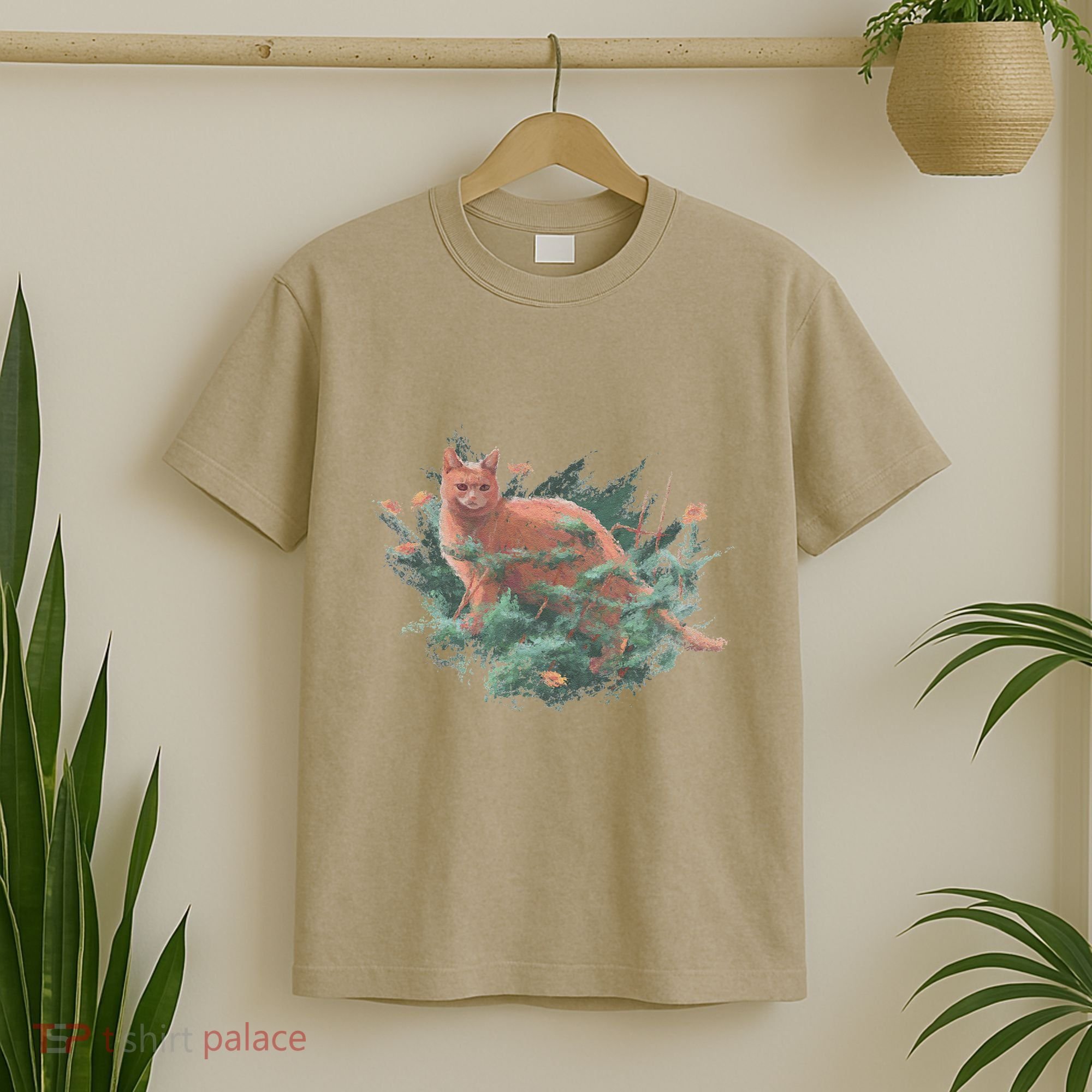 Threadless Nate Christenson Impressionist Cat T-Shirt