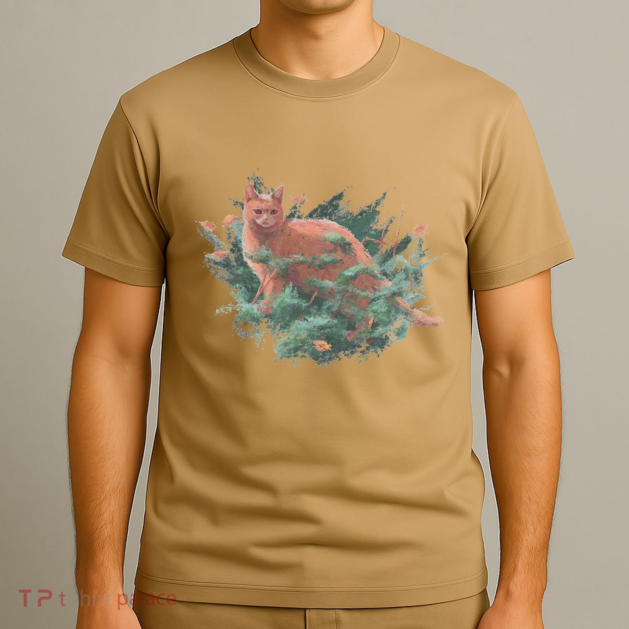 Threadless Nate Christenson Impressionist Cat T-Shirt