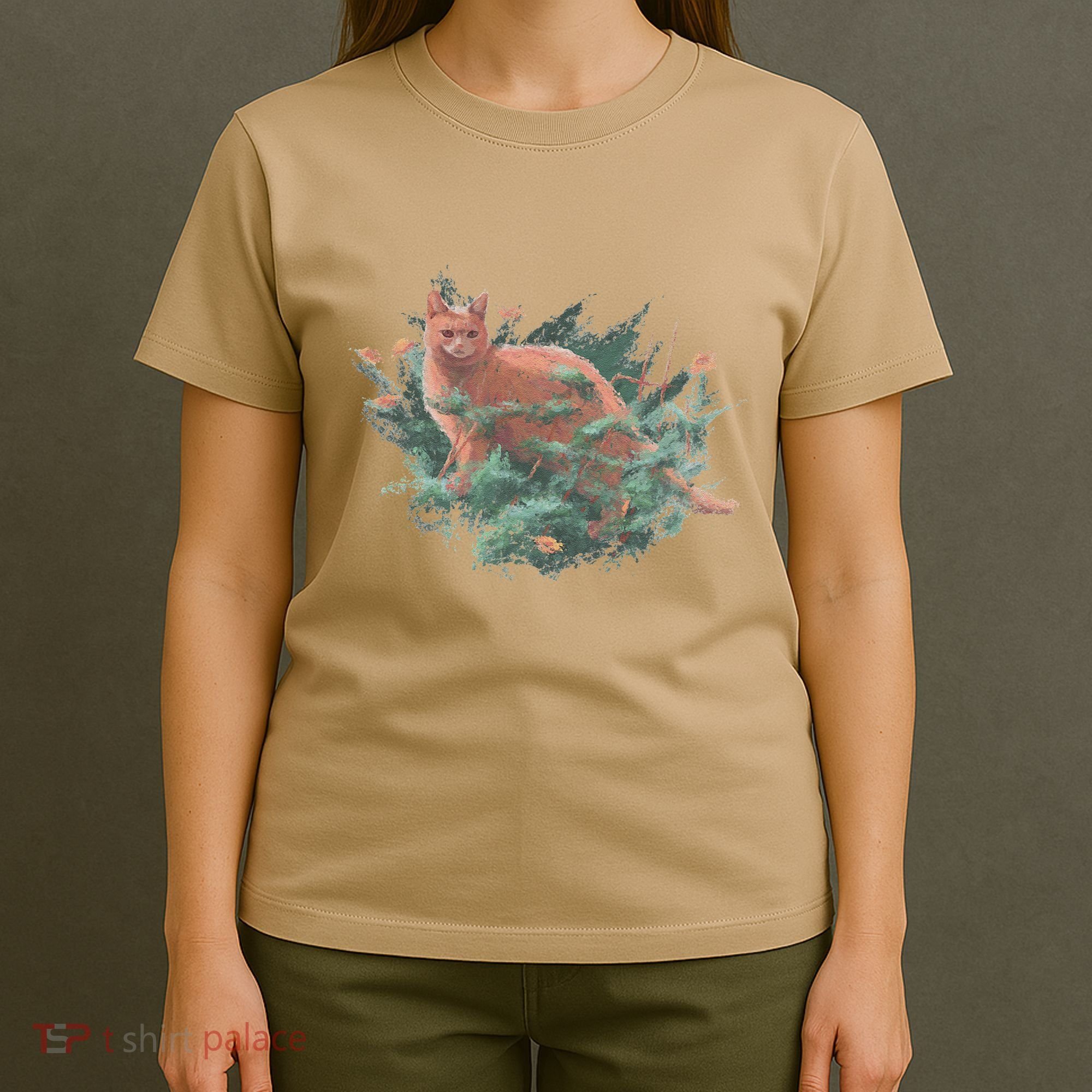 Threadless Nate Christenson Impressionist Cat T-Shirt