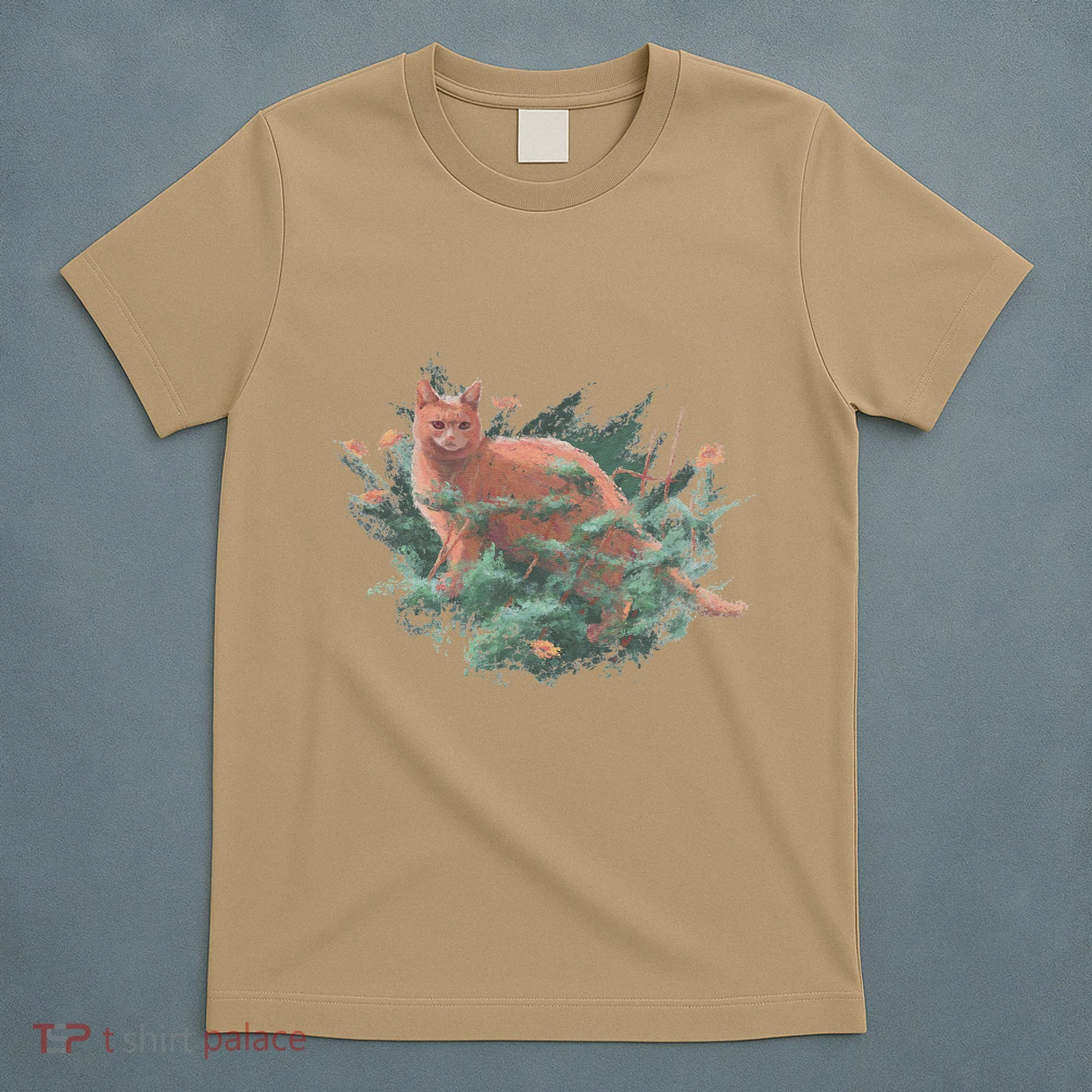 Threadless Nate Christenson Impressionist Cat T-Shirt