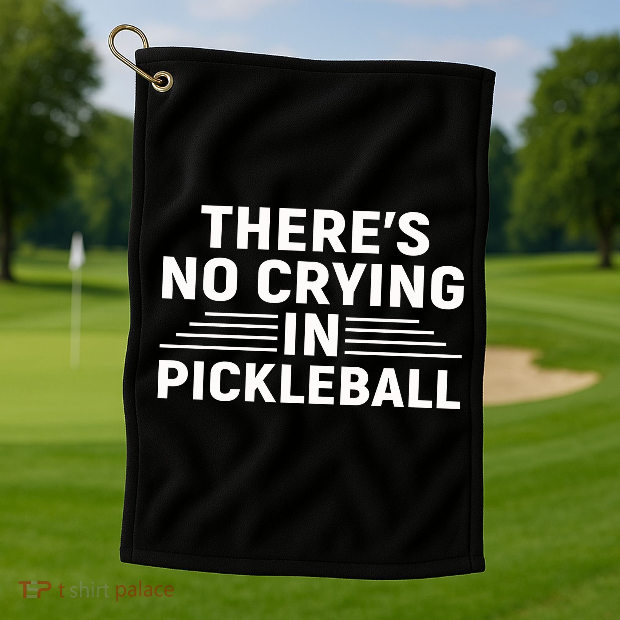 There’s No Crying In Pickleball For Player Team Sport Golf Towel