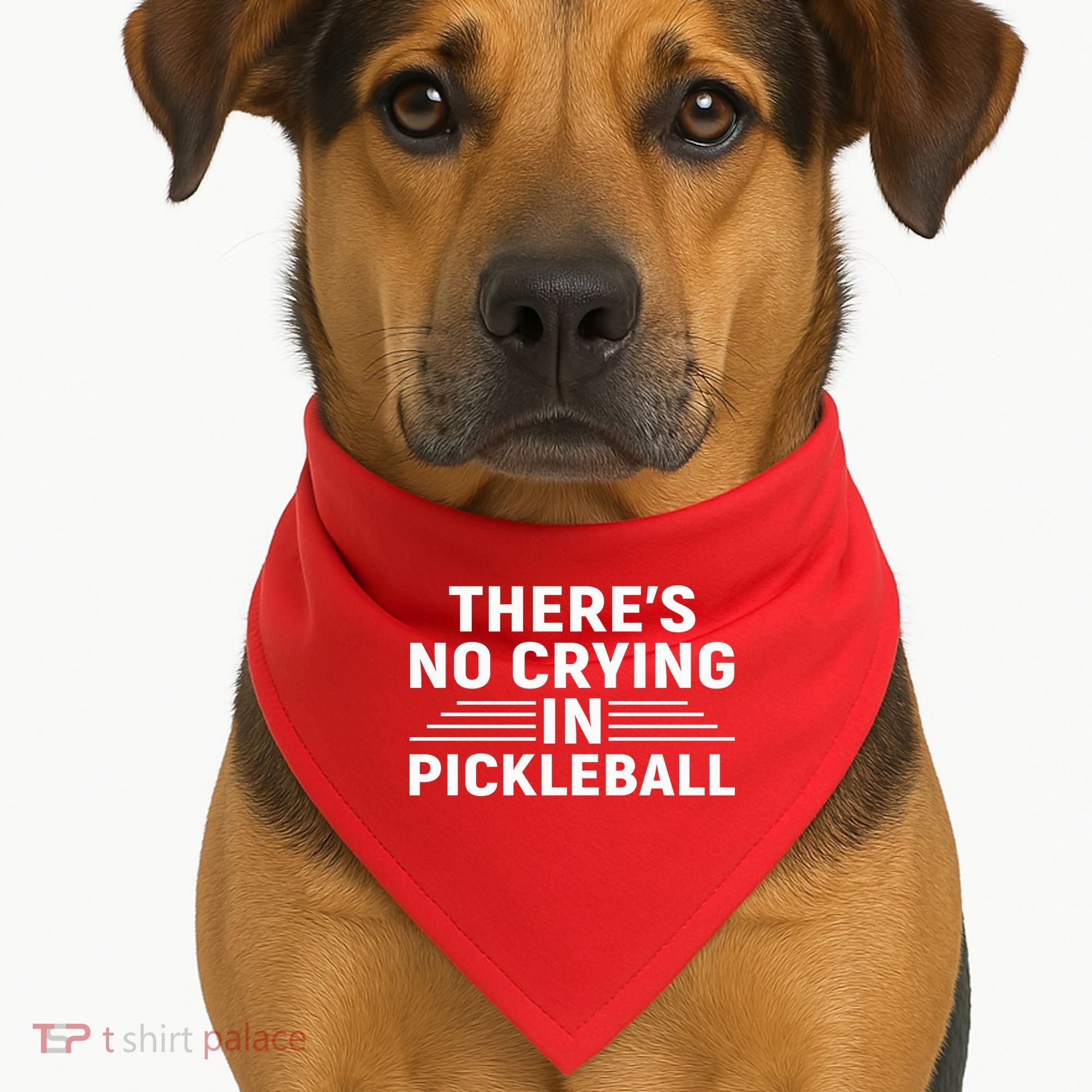 There’s No Crying In Pickleball For Player Team Sport USA-Made Doggie Bandana
