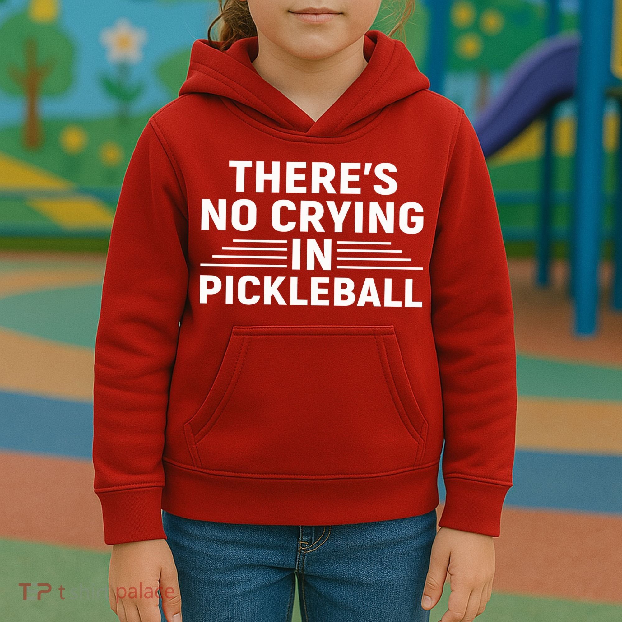 There’s No Crying In Pickleball For Player Team Sport Kids Hoodie