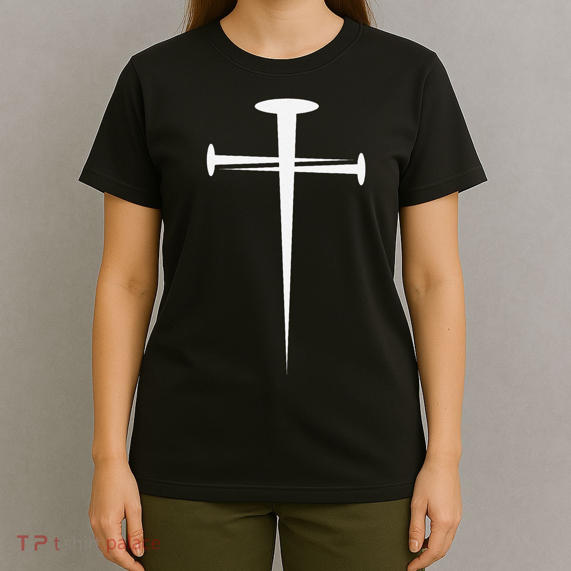 Three Nails Cross Jesus Christ Christian T-Shirt