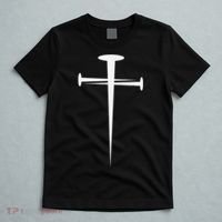 Three Nails Cross Jesus Christ Christian T-Shirt thumb 5
