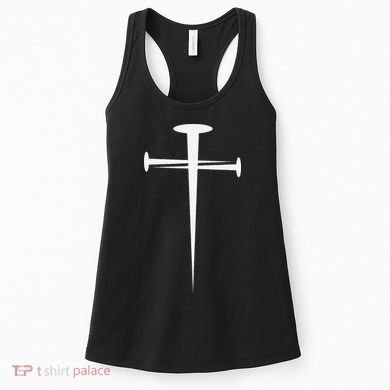 Three Nails Cross Jesus Christ Christian Women's Tank Top