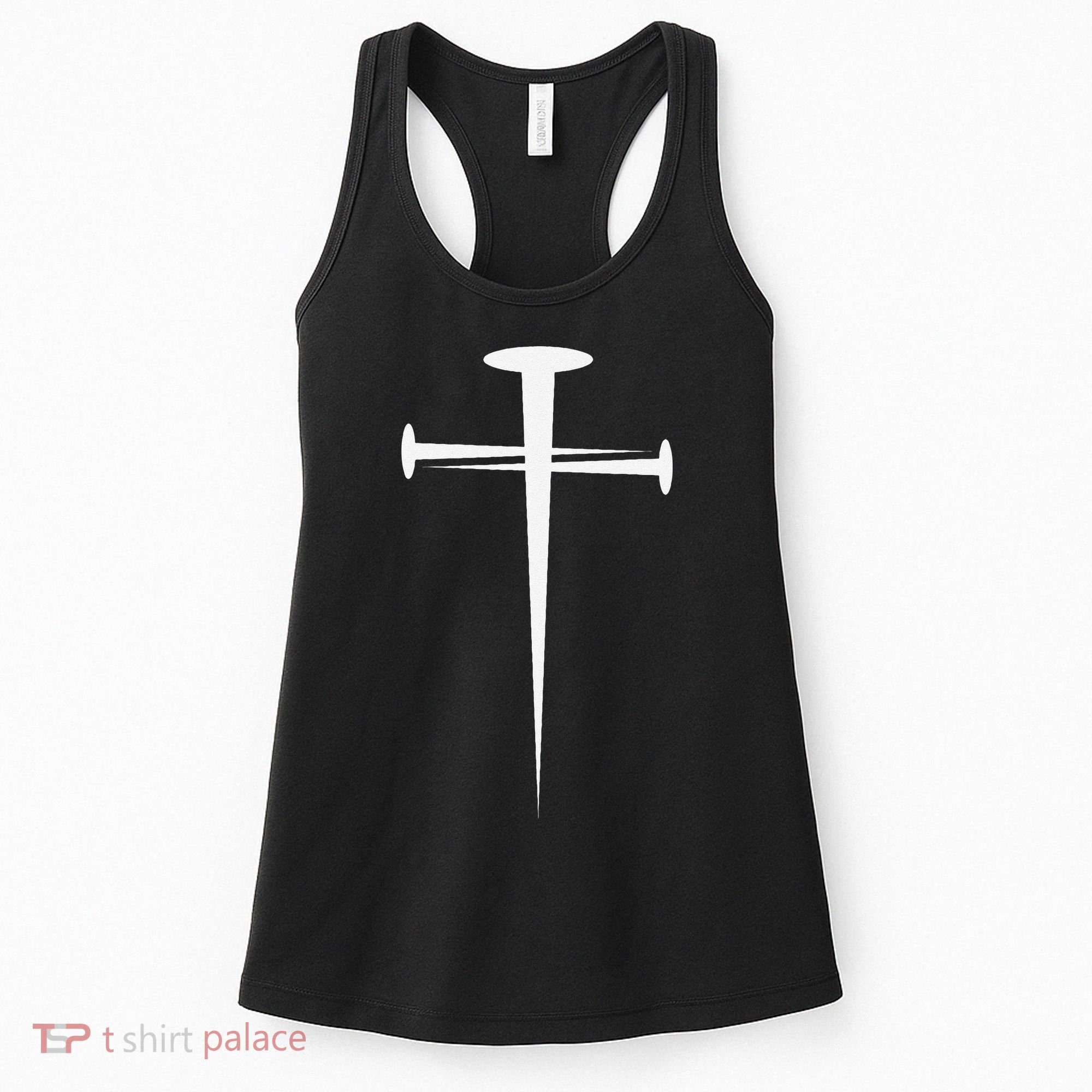 Three Nails Cross Jesus Christ Christian Women's Tank Top