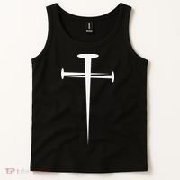 Three Nails Cross Jesus Christ Christian Tank Top thumb 2