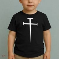 Three Nails Cross Jesus Christ Christian Toddler T-Shirt thumb 2