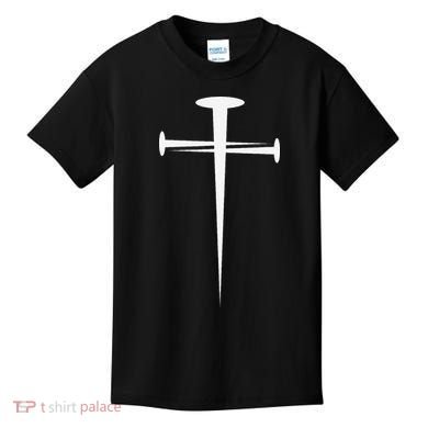 Three Nails Cross Jesus Christ Christian Kids T-Shirt