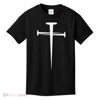 Three Nails Cross Jesus Christ Christian Kids T-Shirt thumb 0