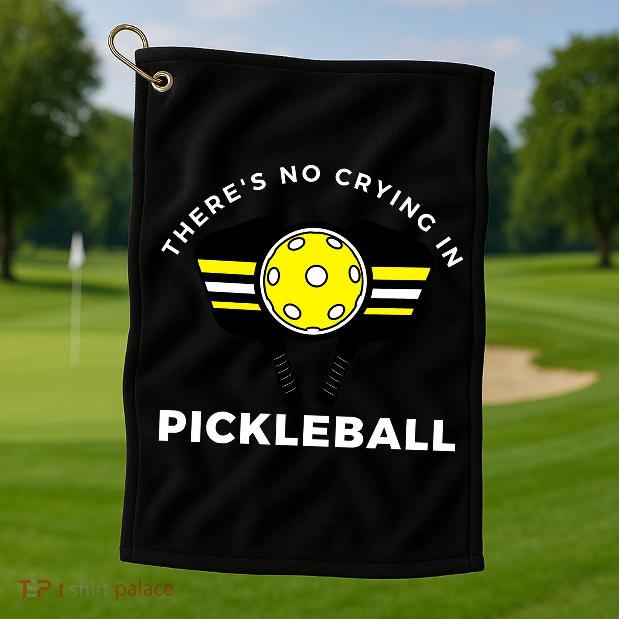 There's No Crying In Pickleball Golf Towel