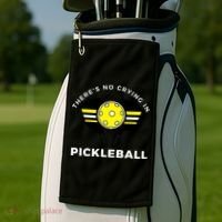 There's No Crying In Pickleball Golf Towel thumb 2