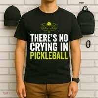 There's No Crying In Pickleball Player TShirt T-Shirt thumb 6