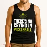 There's No Crying In Pickleball Player TShirt Tank Top thumb 3