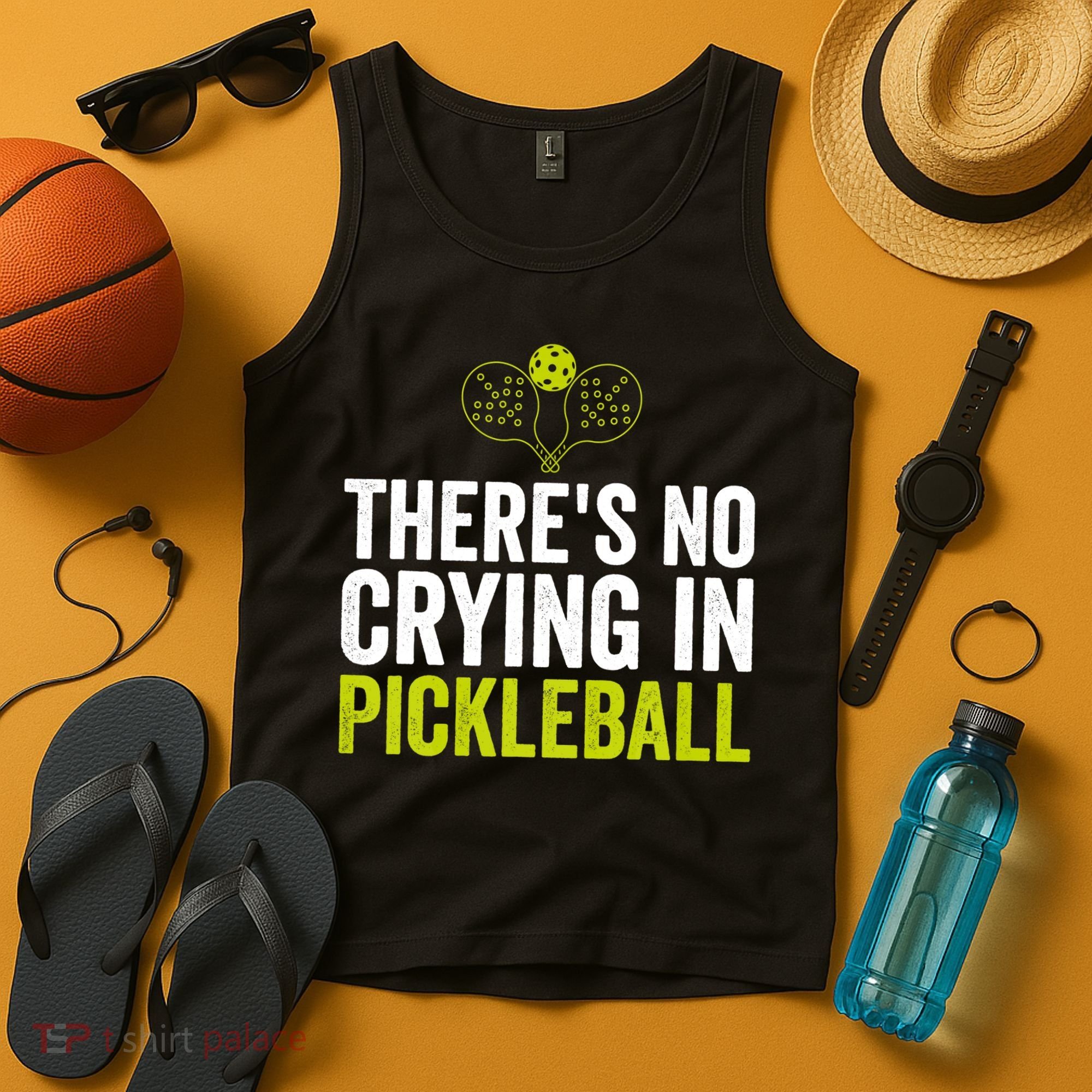 There's No Crying In Pickleball Player TShirt Tank Top