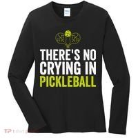 There's No Crying In Pickleball Player TShirt Women's Long Sleeve Shirt thumb 0